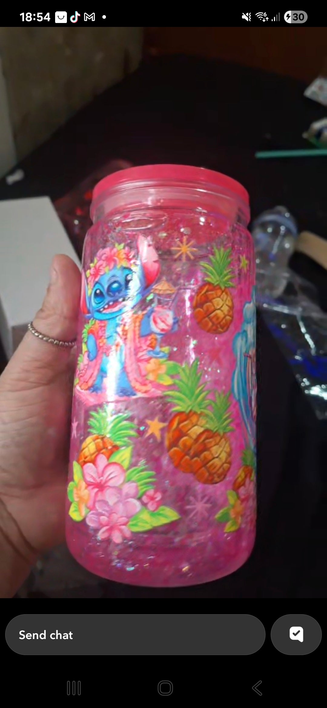 Pre made stay suspended snow globe tumbler's/Beackers