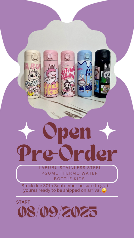 Labubu stainless steel water bottles